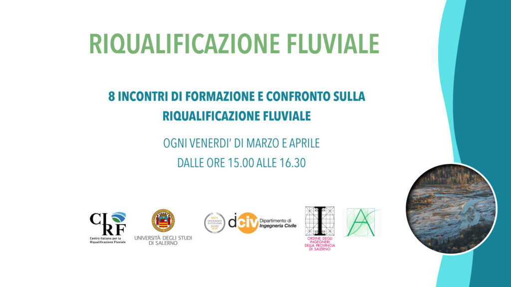 Invito webinar: 8 incontri di formazione e confronto sulla riqualificazione fluviale